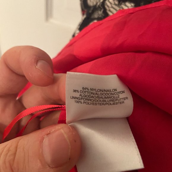 Pink and black size 6 Anne Klein fit & flare dress - Picture 4 of 4